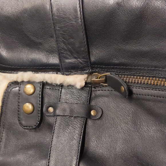 Aldo Seigle black leather and shearling heeled boot - Picture 5 of 16